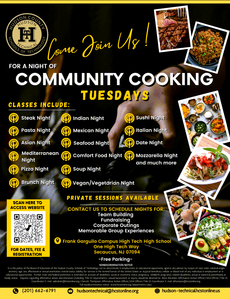 Community Cooking Night Classes