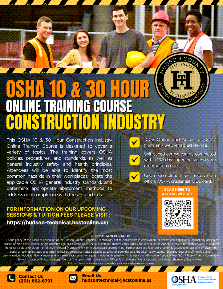 OSHA 10 and 30 Hour Courses